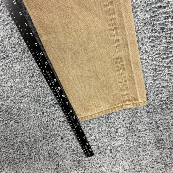 Vintage Levis 501 XX Jeans Mens 34x32 Brown Denim Button Fly Straight Leg Y2K - Picture 11 of 16